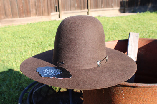 Laredo Wool Felt Hat Open Regular Crown Chocolate